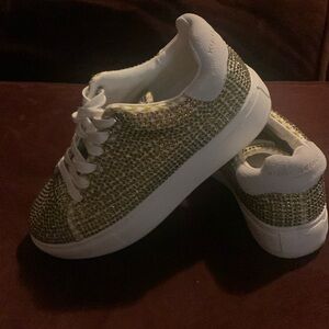 Rhinestone women platform sneakers